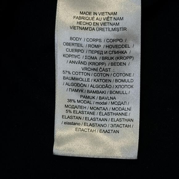 Lauren Ralph Lauren Shirt Womens Medium Black Quarter Zip Logo Pullover - Picture 8 of 9